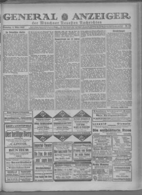 Münchner neueste Nachrichten Samstag 5. März 1927