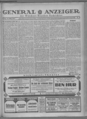 Münchner neueste Nachrichten Freitag 18. März 1927