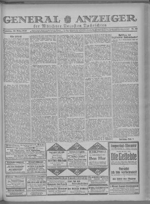 Münchner neueste Nachrichten Samstag 26. März 1927