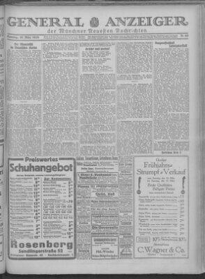 Münchner neueste Nachrichten Samstag 10. März 1928