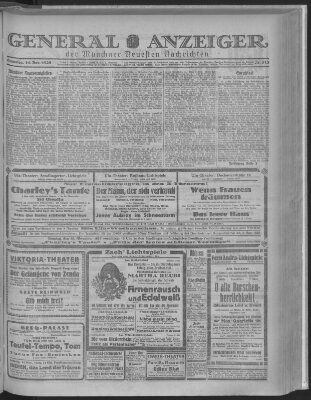 Münchner neueste Nachrichten Samstag 14. November 1925