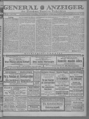 Münchner neueste Nachrichten Mittwoch 2. Juni 1926