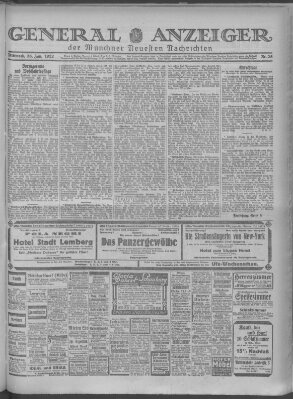 Münchner neueste Nachrichten Mittwoch 26. Januar 1927