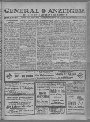 Münchner neueste Nachrichten Mittwoch 10. Februar 1926