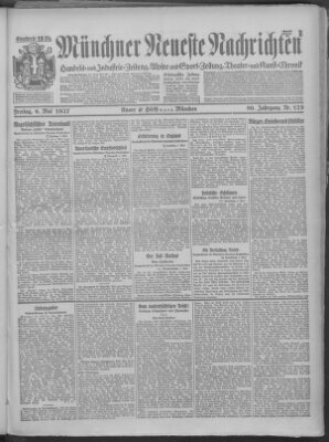 Münchner neueste Nachrichten Freitag 6. Mai 1927