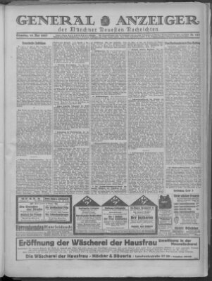 Münchner neueste Nachrichten Dienstag 10. Mai 1927