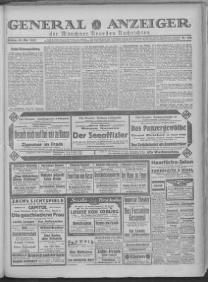 Münchner neueste Nachrichten Freitag 13. Mai 1927