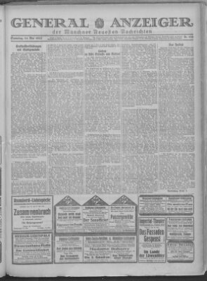 Münchner neueste Nachrichten Samstag 14. Mai 1927