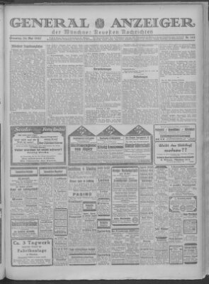 Münchner neueste Nachrichten Dienstag 24. Mai 1927