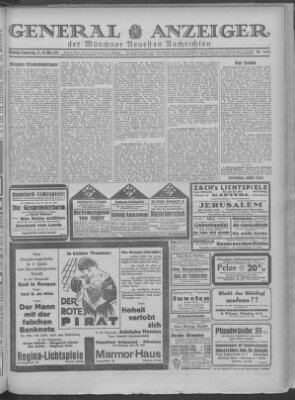 Münchner neueste Nachrichten Mittwoch 25. Mai 1927