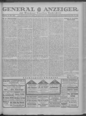 Münchner neueste Nachrichten Samstag 28. Mai 1927