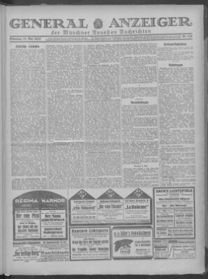 Münchner neueste Nachrichten Dienstag 31. Mai 1927