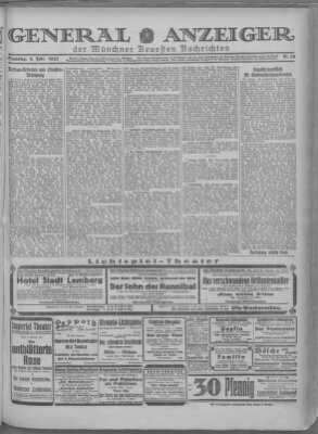 Münchner neueste Nachrichten Samstag 5. Februar 1927