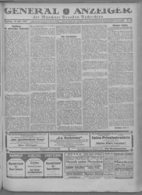 Münchner neueste Nachrichten Dienstag 15. Februar 1927