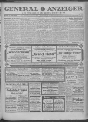 Münchner neueste Nachrichten Freitag 23. September 1927