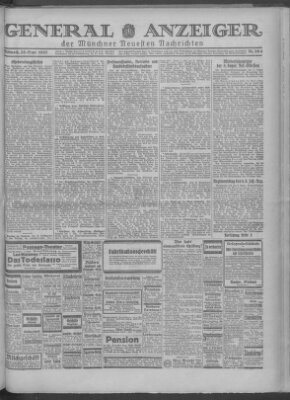 Münchner neueste Nachrichten Mittwoch 28. September 1927