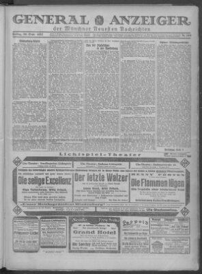 Münchner neueste Nachrichten Freitag 30. September 1927