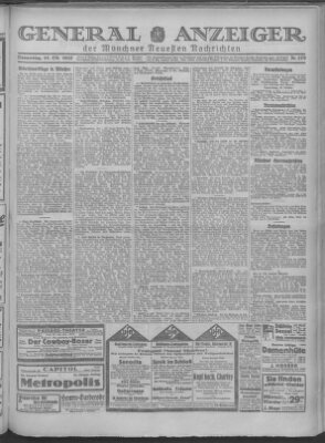 Münchner neueste Nachrichten Donnerstag 13. Oktober 1927