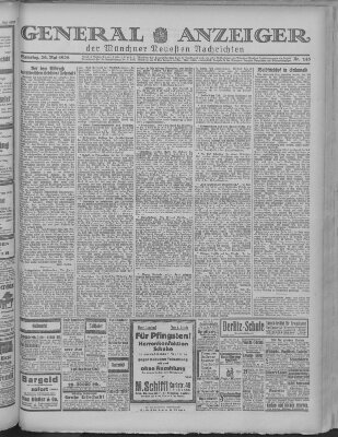 Münchner neueste Nachrichten Samstag 26. Mai 1928