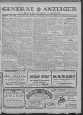 Münchner neueste Nachrichten Donnerstag 1. Dezember 1927
