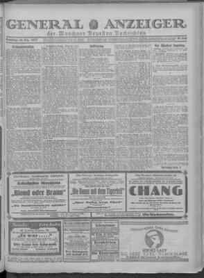 Münchner neueste Nachrichten Samstag 10. Dezember 1927