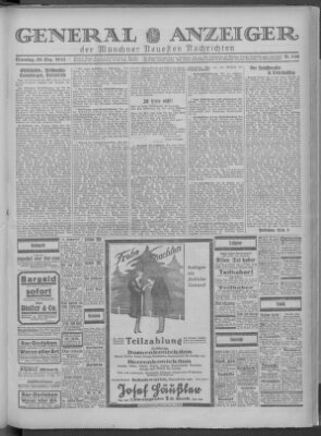 Münchner neueste Nachrichten Dienstag 20. Dezember 1927