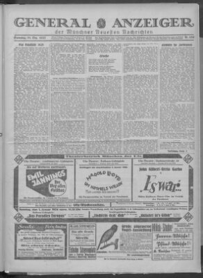 Münchner neueste Nachrichten Samstag 31. Dezember 1927