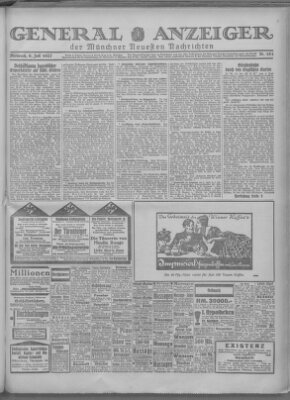 Münchner neueste Nachrichten Mittwoch 6. Juli 1927