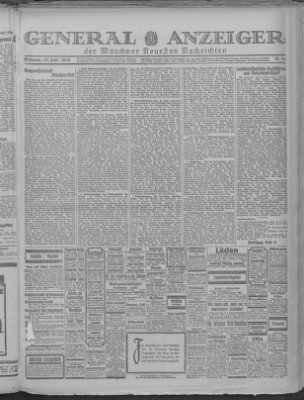 Münchner neueste Nachrichten Mittwoch 15. Februar 1928