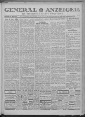 Münchner neueste Nachrichten Mittwoch 4. Januar 1928