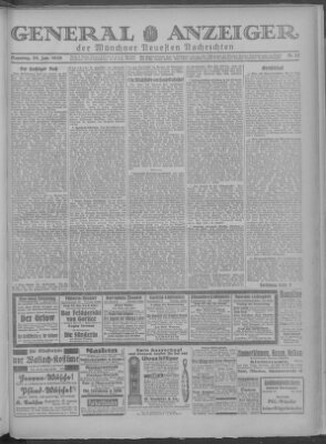 Münchner neueste Nachrichten Samstag 28. Januar 1928