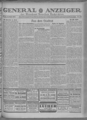 Münchner neueste Nachrichten Freitag 14. September 1928