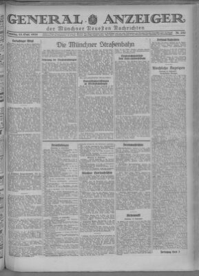 Münchner neueste Nachrichten Samstag 15. September 1928