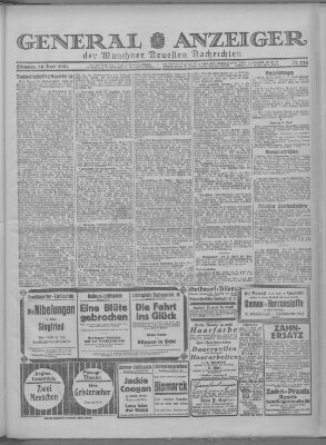 Münchner neueste Nachrichten Dienstag 29. April 1924