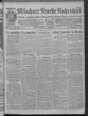 Münchner neueste Nachrichten Montag 5. November 1928