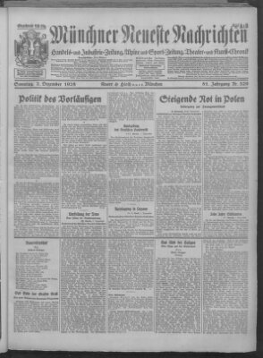 Münchner neueste Nachrichten Sunday 2. December 1928