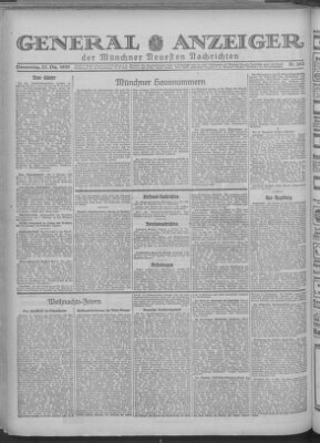 Münchner neueste Nachrichten Donnerstag 27. Dezember 1928