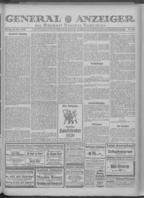 Münchner neueste Nachrichten Freitag 28. Dezember 1928