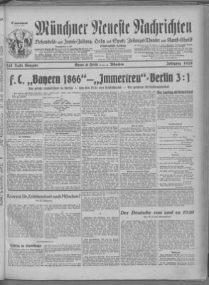 Münchner neueste Nachrichten Freitag 3. Februar 1928