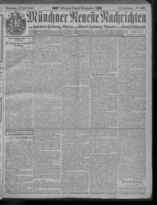 Münchner neueste Nachrichten Montag 2. Juli 1900