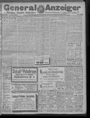 Münchner neueste Nachrichten Mittwoch 4. Juli 1900