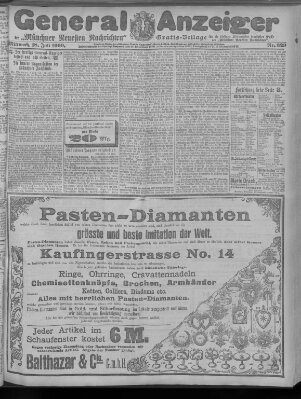 Münchner neueste Nachrichten Mittwoch 18. Juli 1900