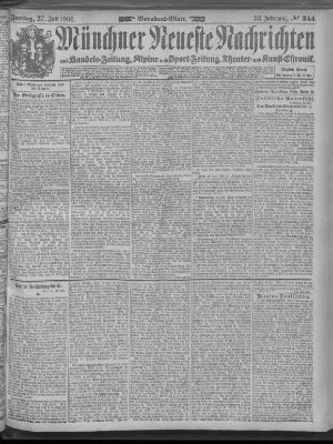 Münchner neueste Nachrichten Freitag 27. Juli 1900