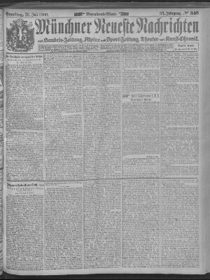 Münchner neueste Nachrichten Samstag 28. Juli 1900