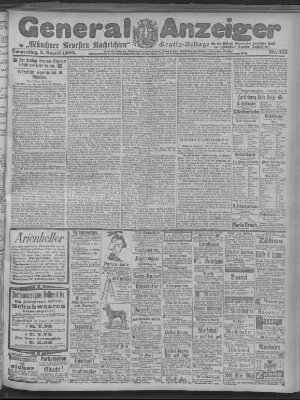 Münchner neueste Nachrichten Donnerstag 2. August 1900