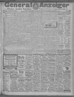 Münchner neueste Nachrichten Freitag 10. August 1900