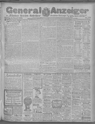 Münchner neueste Nachrichten Samstag 11. August 1900