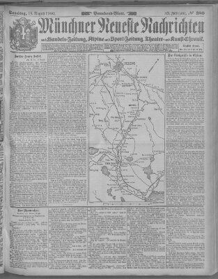 Münchner neueste Nachrichten Samstag 18. August 1900