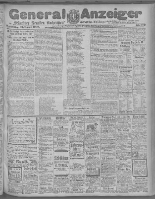 Münchner neueste Nachrichten Donnerstag 23. August 1900