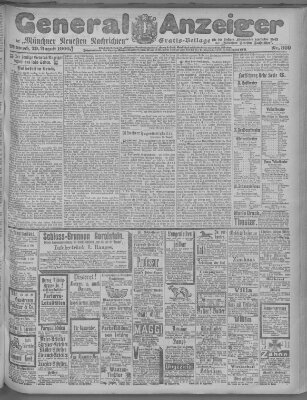 Münchner neueste Nachrichten Mittwoch 29. August 1900